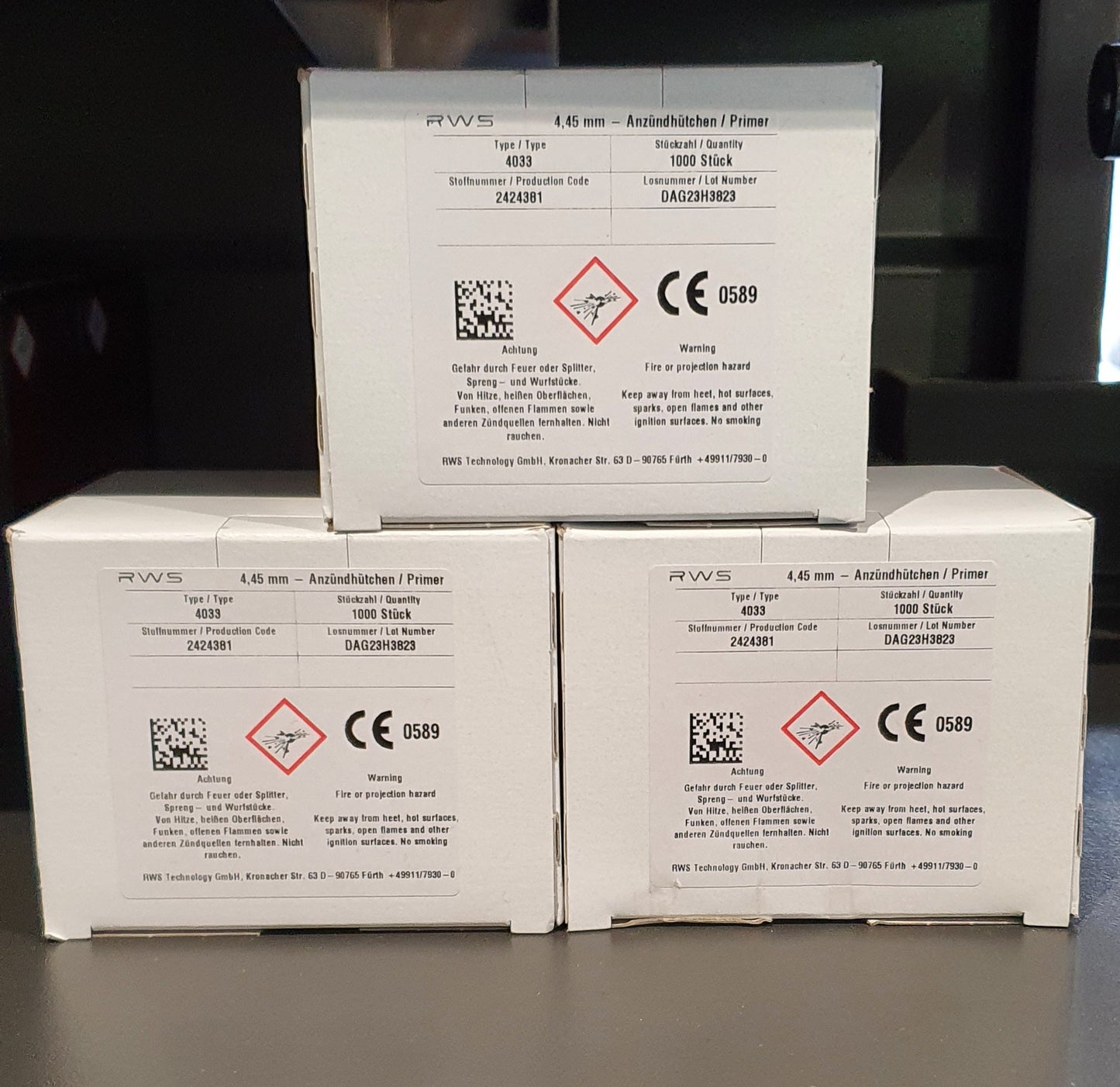 RWS SMALL RIFLE PRIMERS