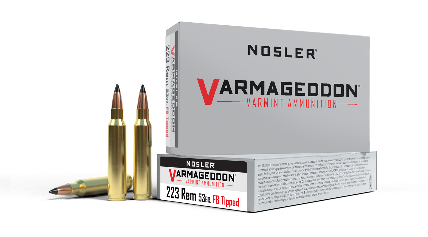 NOSLER 223 REM 53GR FB TIPPED VARMAGEDDON