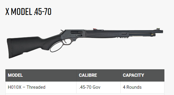 HENRY X MODEL .45-70
