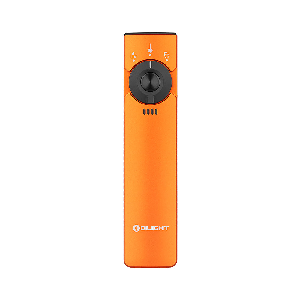 ARKFELD PRO FLAT EDC TORCH WITH LED LIGHT & UV & LASER - ORANGE