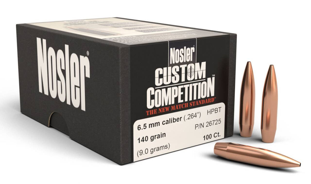 NOSLER 6.5MM CAL 140GR HPBT CUSTOM COMPETITION PRO