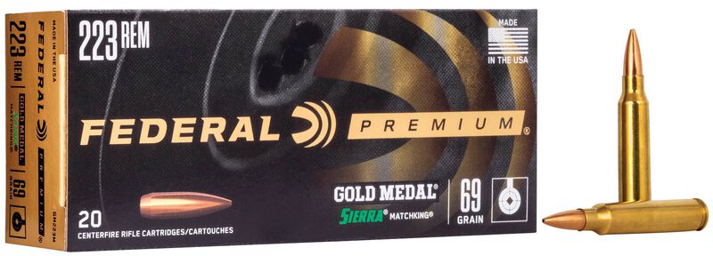 FEDERAL 223 69gr GOLD MEDAL S HP