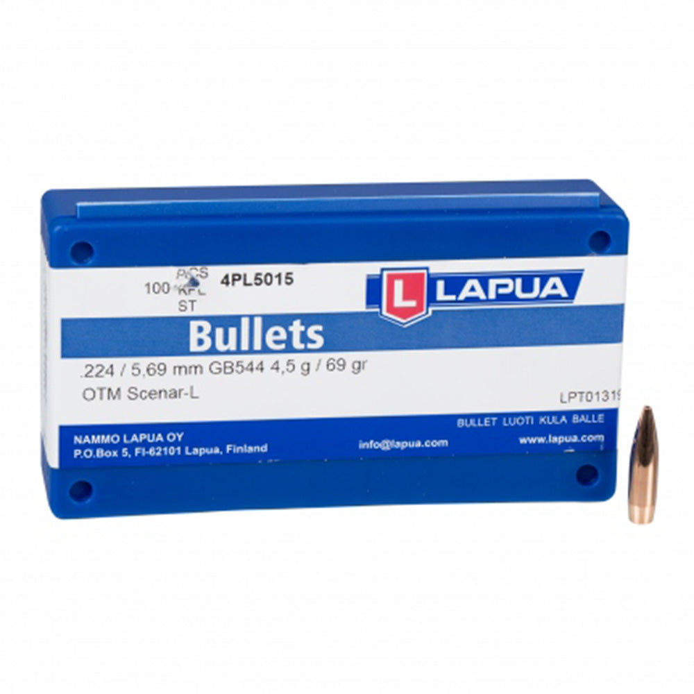 LAPUA SCENAR-L .22 CAL (224) 69GR