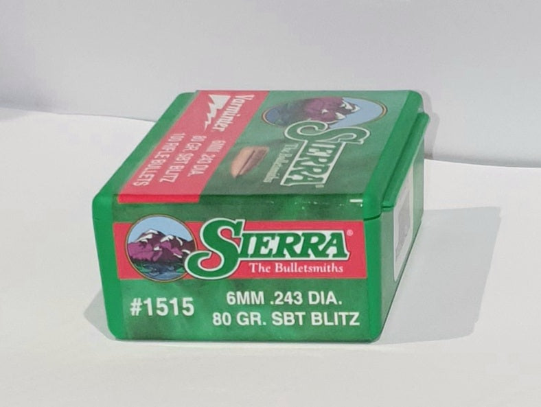 SIERRA 6MM .243 80GR BLITZ VARMINTER