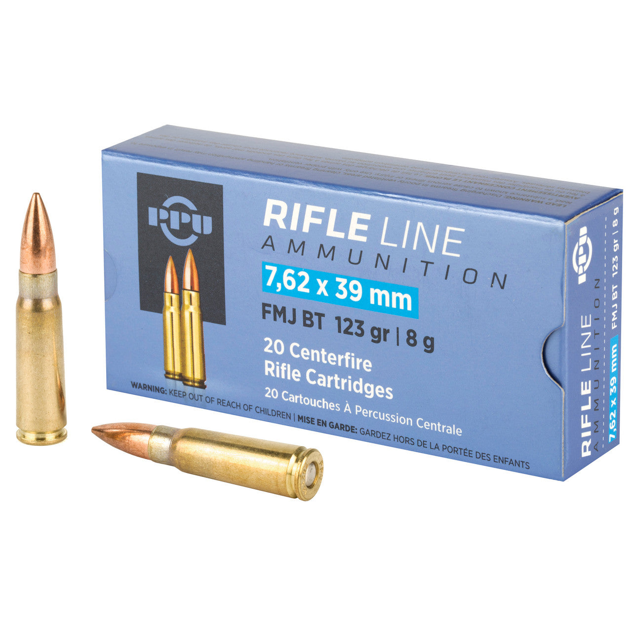 PPU 7.62X39 123G FMJ
