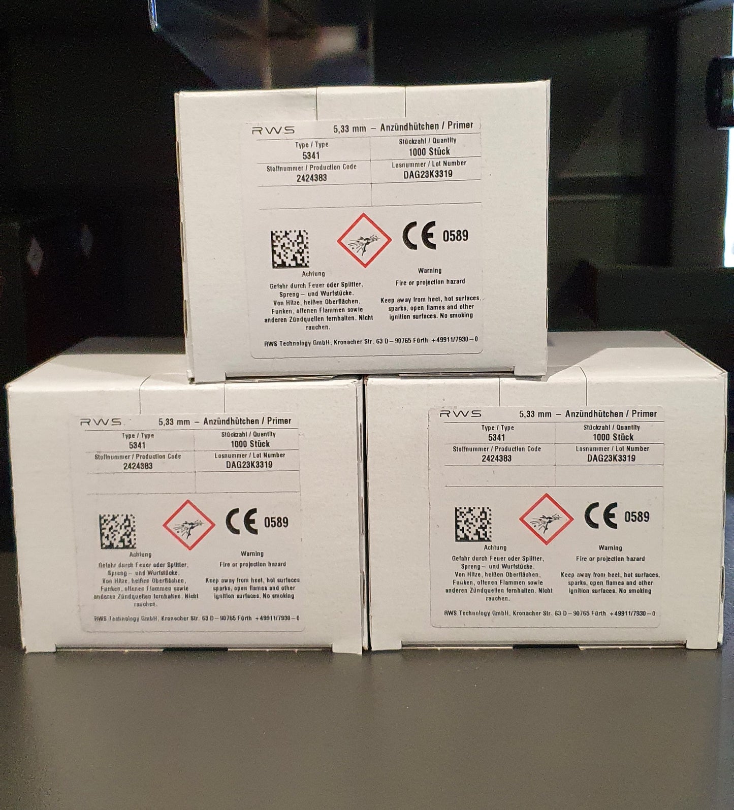 RWS LARGE RIFLE PRIMERS
