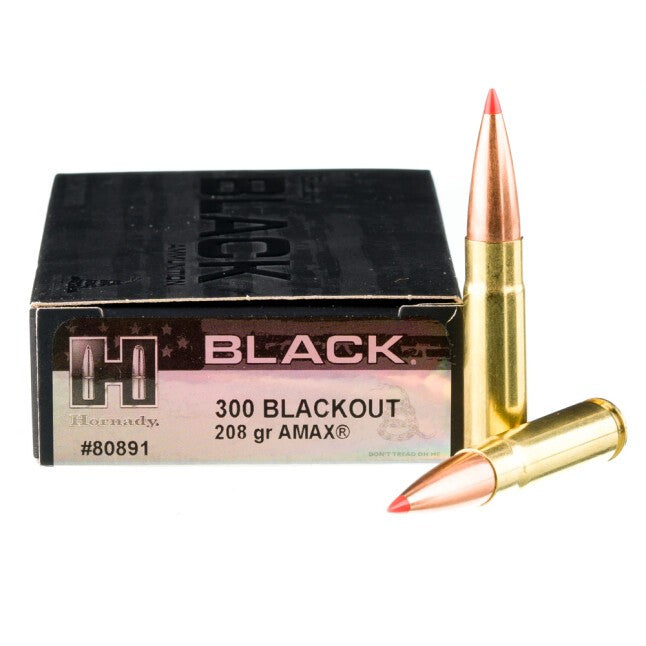 HORNADY BLACKOUT 208GR AMAX BLACK(20)