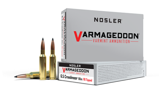 NOSLER 6.5 CREEDMOOR 90GR FB TIPPED VARMAGEDDON
