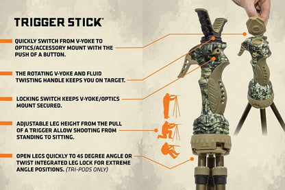 PRIMOS TRIGGER STICK GEN 3 TALL TRIPOD