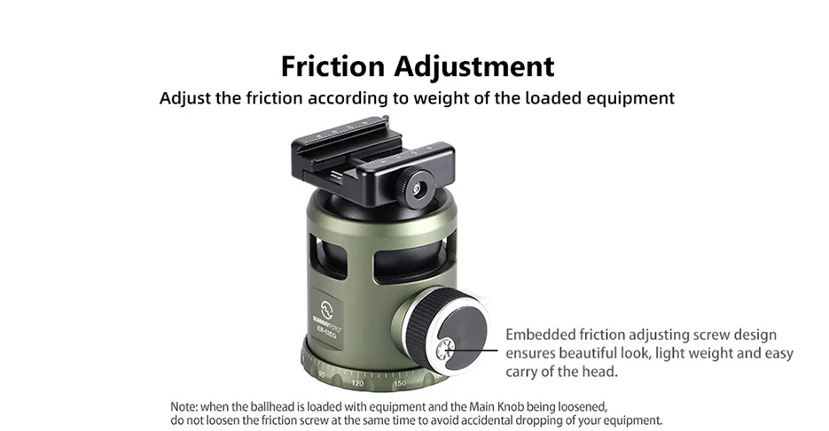TRIPOD BALL HEAD OD GREEN