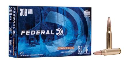 FEDERAL AMMO 308 Win 150gr Powershock SP