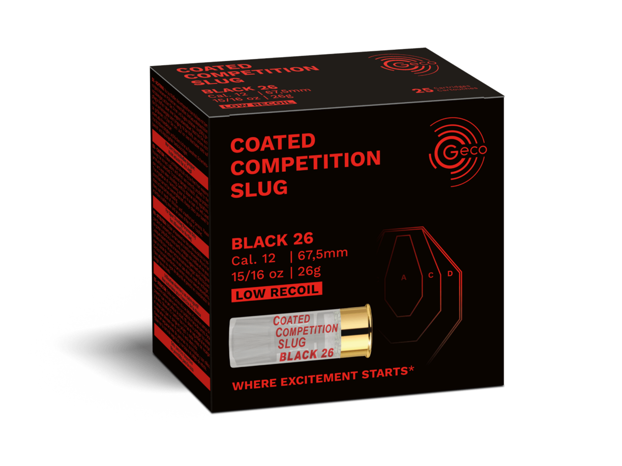 GECO COATED COMPETITION SLUG BLACK 26 12/67,5