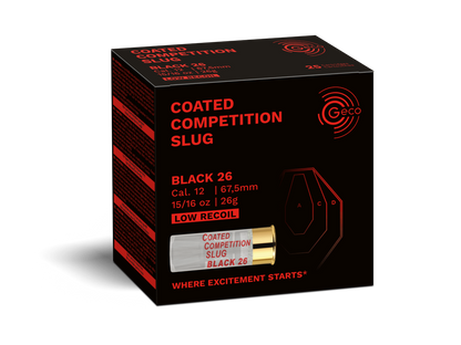 GECO COATED COMPETITION SLUG BLACK 26 12/67,5