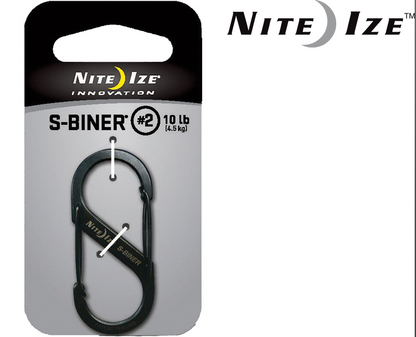 NITE IZE S-BINER MEDIUM BLACK