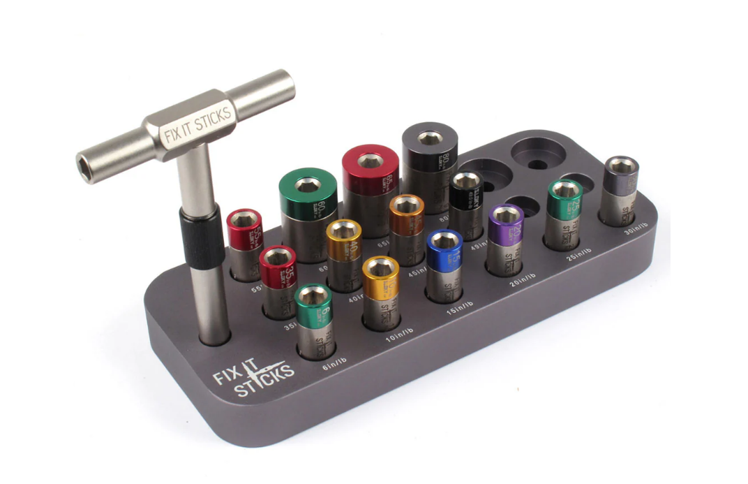 FIX IT STICKS BENCH KIT -BASE, 14 TORQUE LIMITERS, T-HANDLE