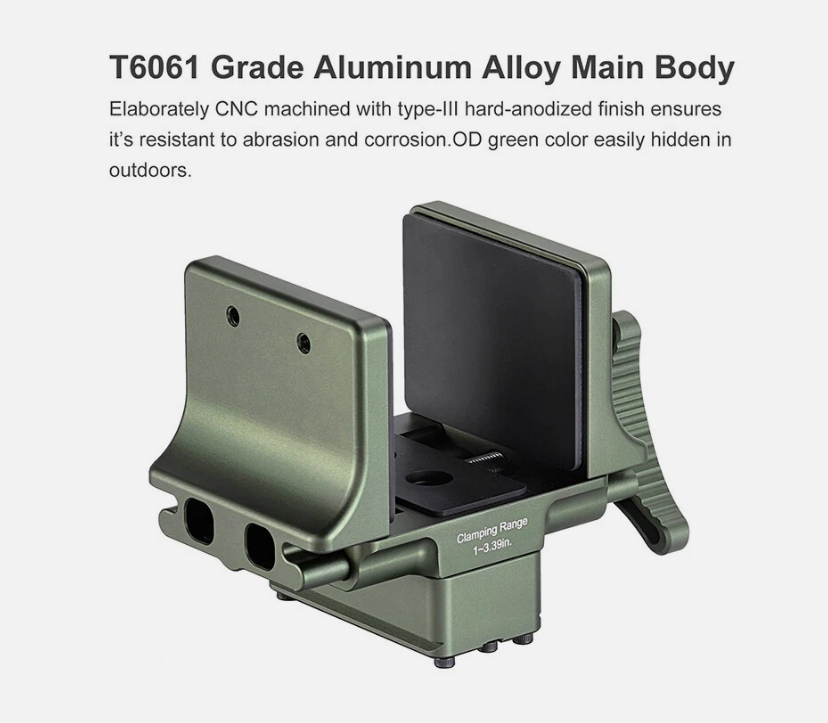SUNWAYFOTO TRIPOD GUN MOUNT TO ARCA CLAMP / VICE