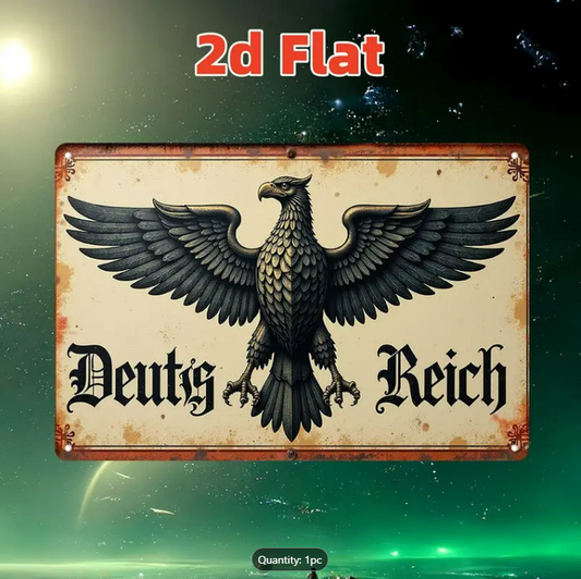 GERMAN EAGLE EMBLEM - 2D METAL SIGN
