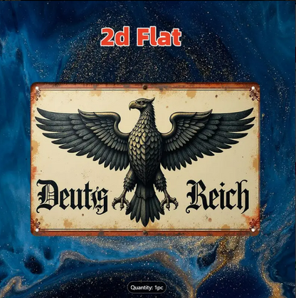GERMAN EAGLE EMBLEM - 2D METAL SIGN