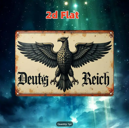 GERMAN EAGLE EMBLEM - 2D METAL SIGN