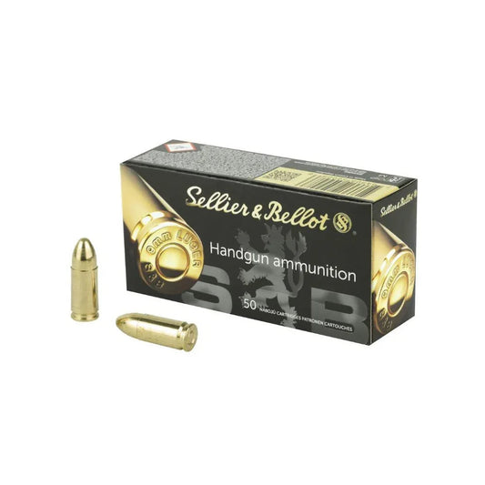 SELLIER AND BELLOT 9MM LUGER 124GR FMJ