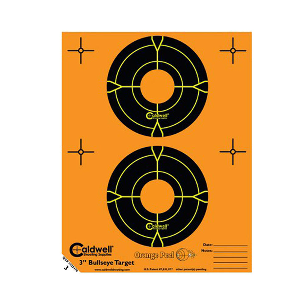 CALDWELL ORANGE PEEL 3 INCH BULLSEYE 15 PACK
