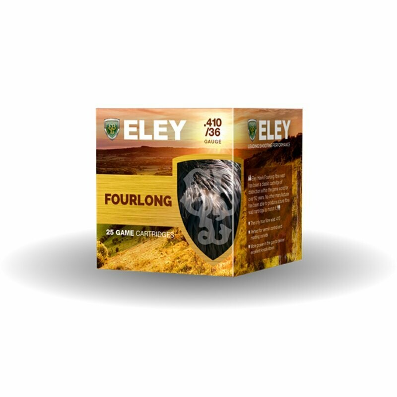 ELEY FOURLONG .410 36 Gauge 12.5 Gram - No.6  2.5' FIBRE
