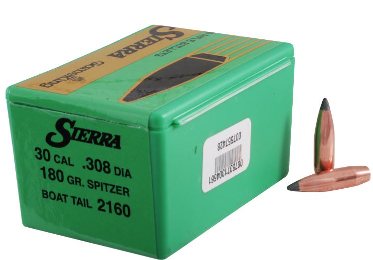 SIERRA 30CAL 180G SBT