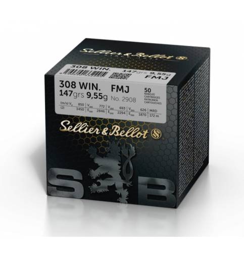 SELLIER & BELLOT 308 WINCHESTER 147G FMJ